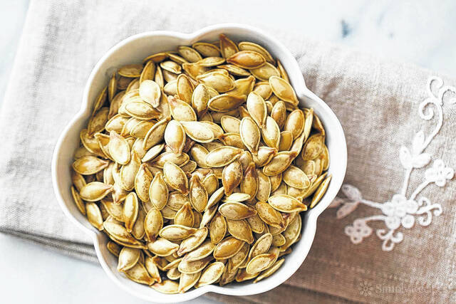 
			
				                                Roasted pumpkin seeds make for a tasty, tempting treat.
                                 Courtesy photo

			
		